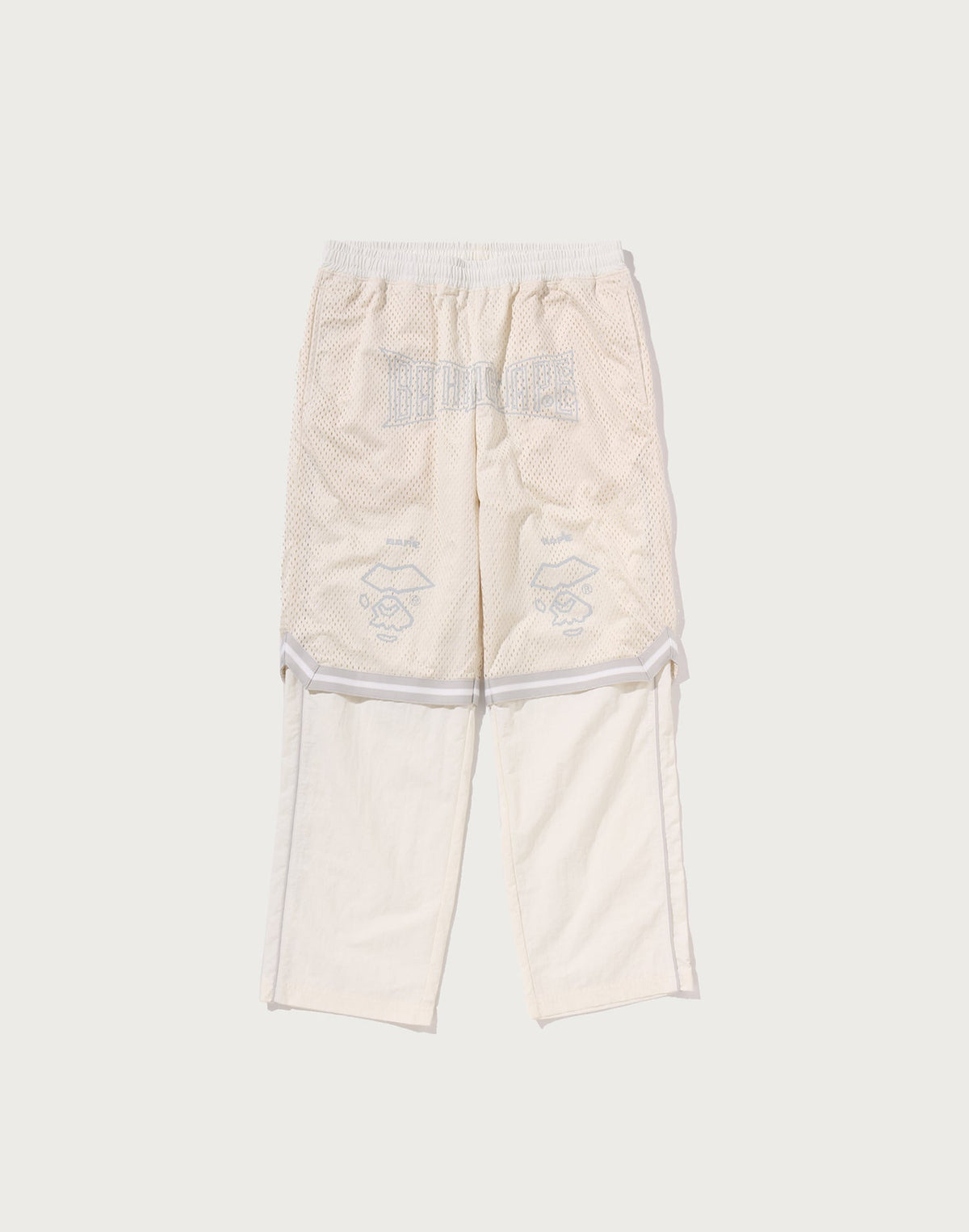 LAYERED TRACK PANTS MENS
