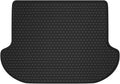 Black All Weather Rubber Car Floor Mats Front and Rear Row Set K93522
