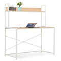 White and Oak Computer Desk R984