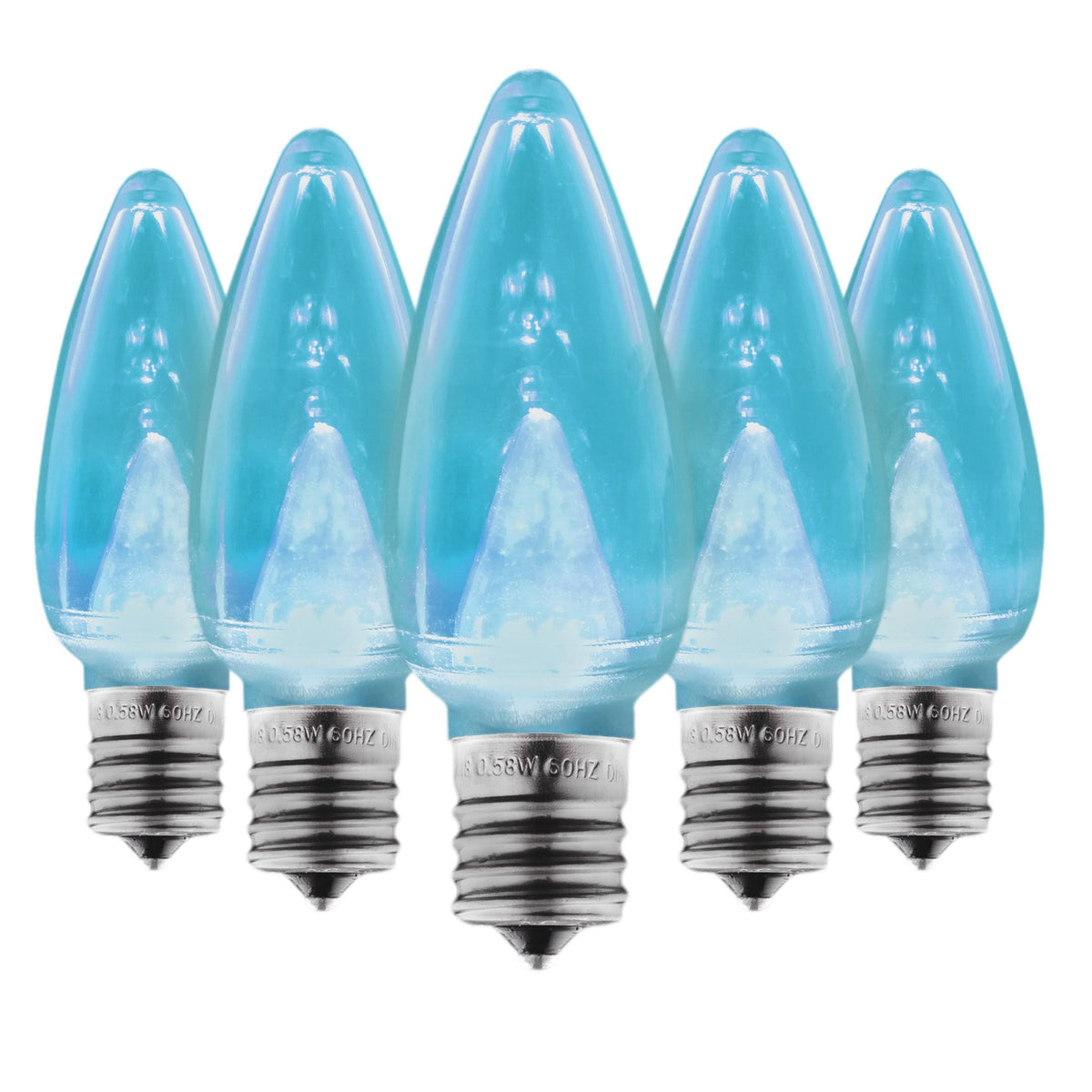 Teal C9 LED Christmas Light Bulbs X2018