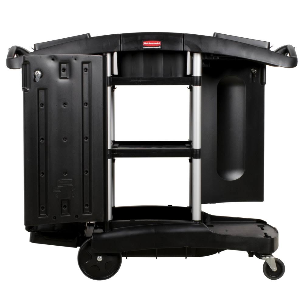 Black Compact Folding Housekeeping Cart L68180