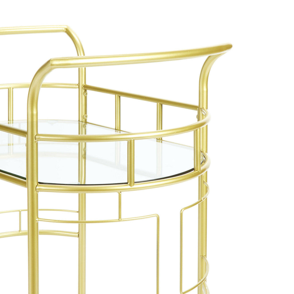 Gold 2-Tier Bar Cart T829452