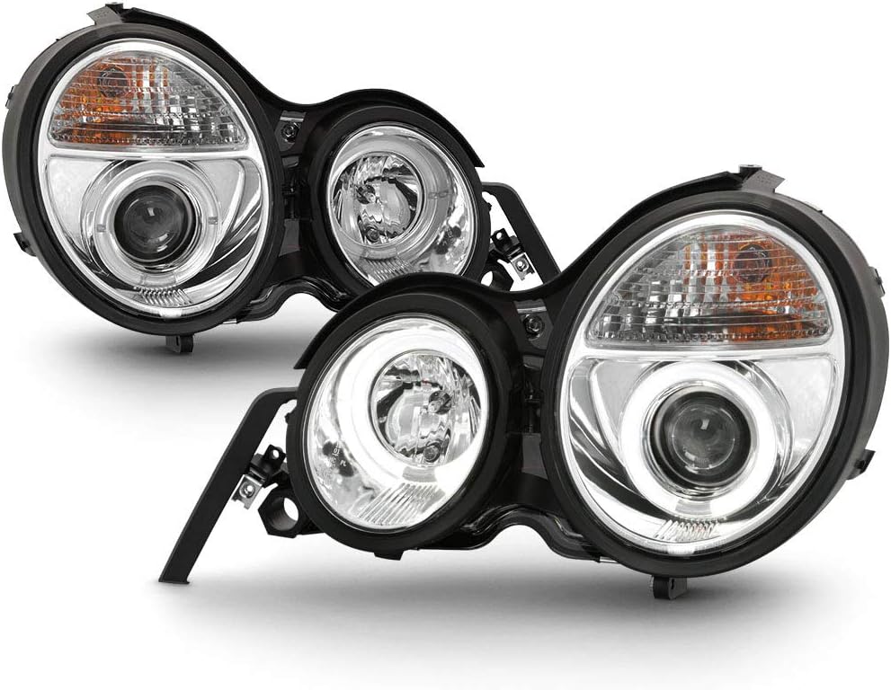 Chrome Projector LED Halo Ring Headlights K677