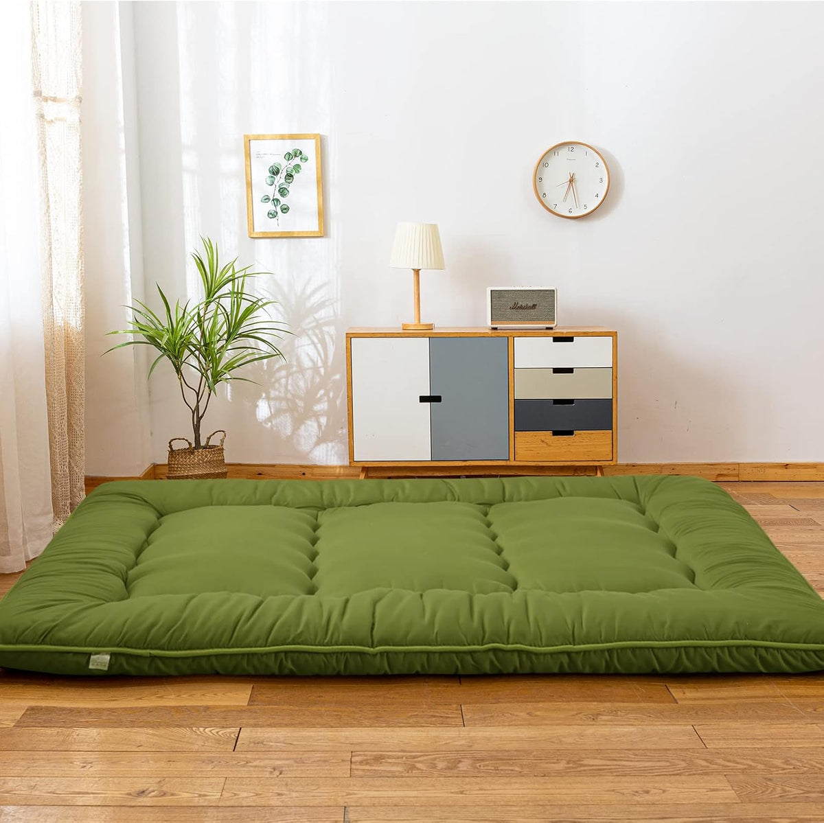 Black Twin Size Roll Up Futon Mattress K480716