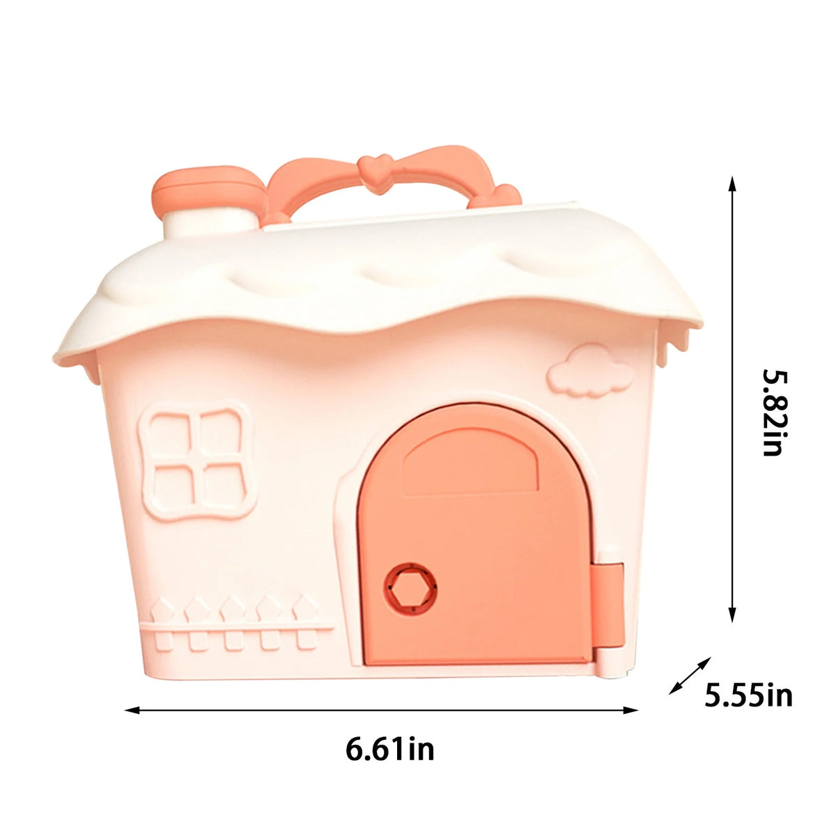Pink Kids Dollhouse Storage Box P104660