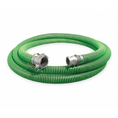 EPDM Suction Hose Assembly, 2 in. x 20 ft., Coupled Male x Female Camlocks, 50 PSI N87049