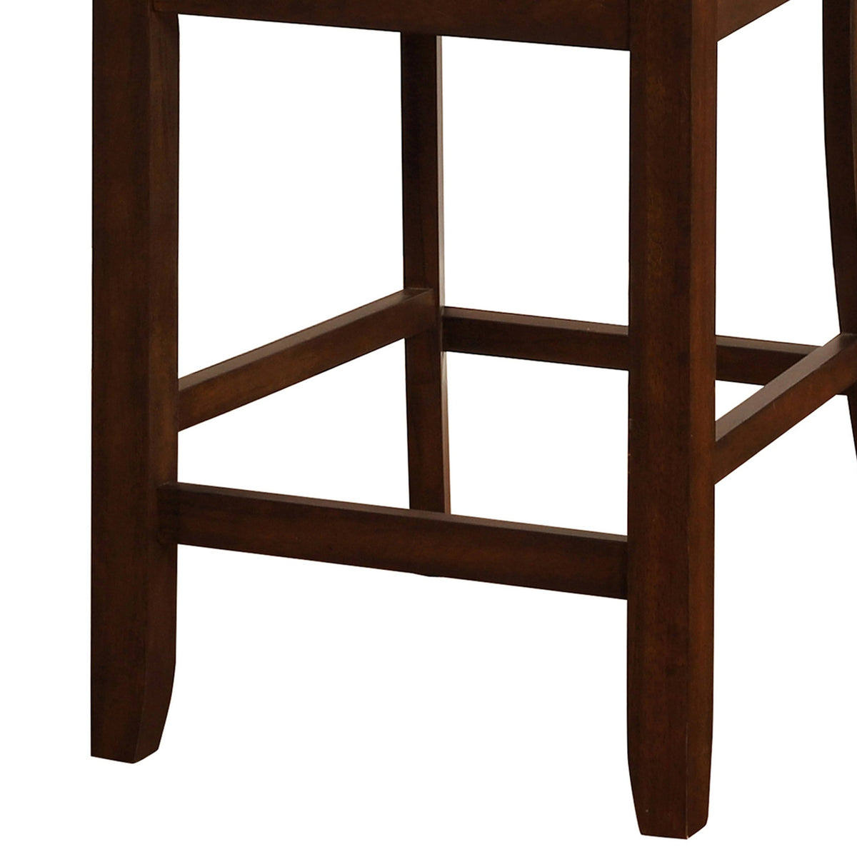 Green and Brown Wooden Counter Stool with Camouflage Fabric Seat H186705