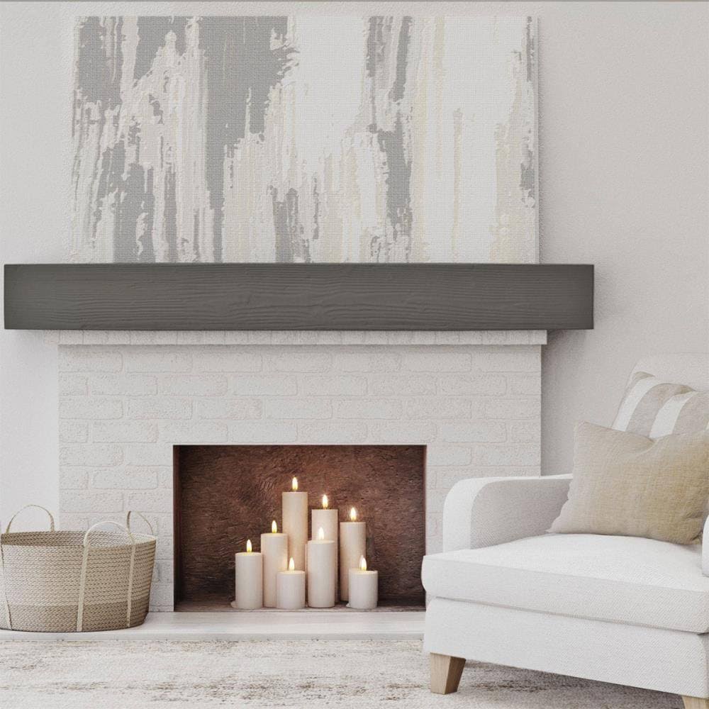 Sandblasted Faux Wood Fireplace Mantel Y508