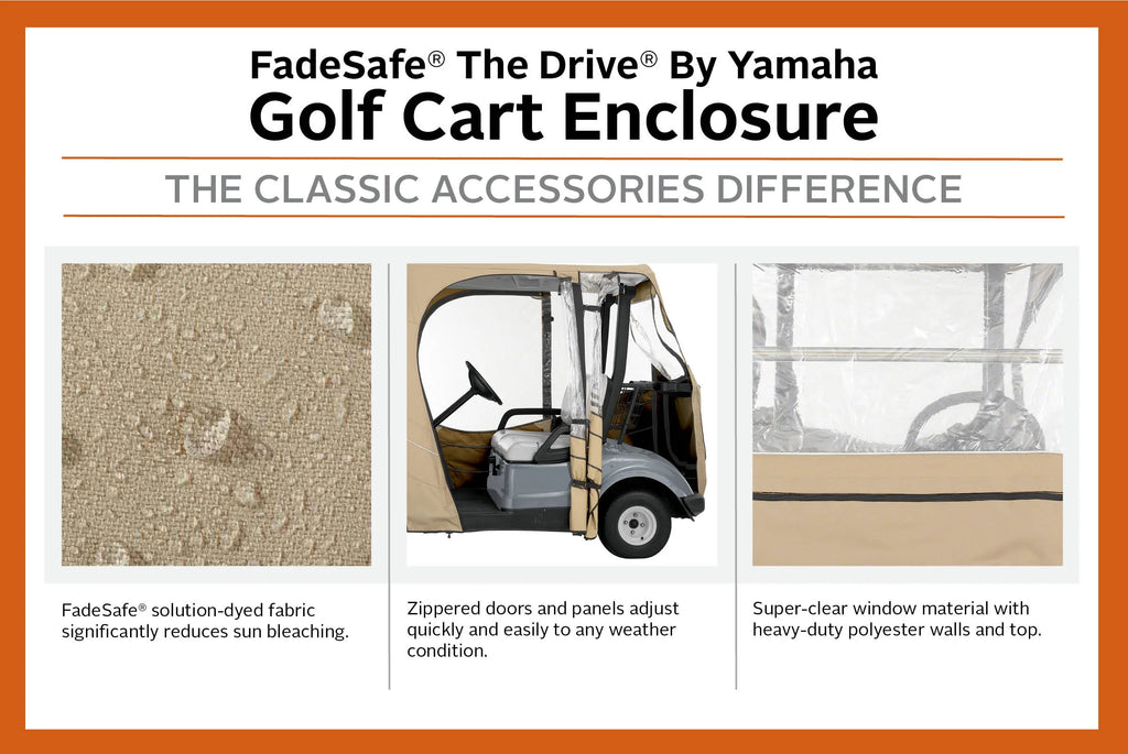 Khaki Golf Cart Enclosure I4122