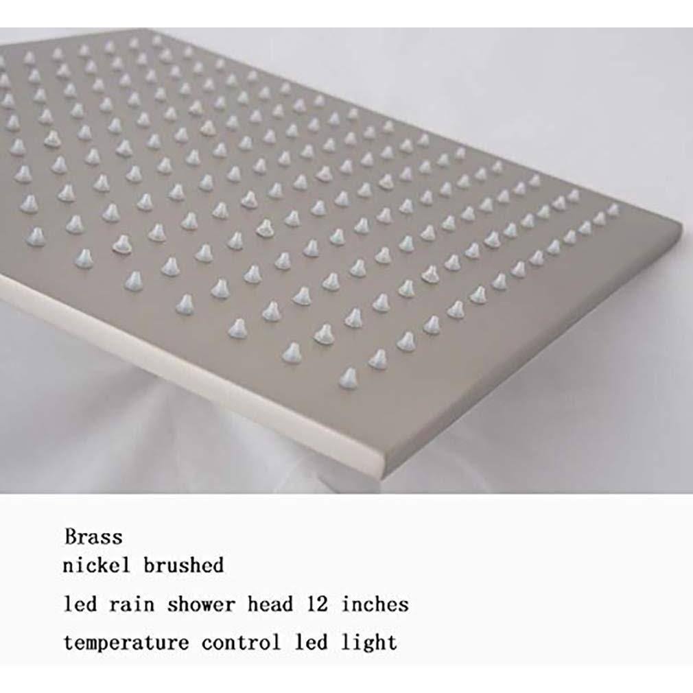 12 inch Square Rainfall LED Shower Head B858076