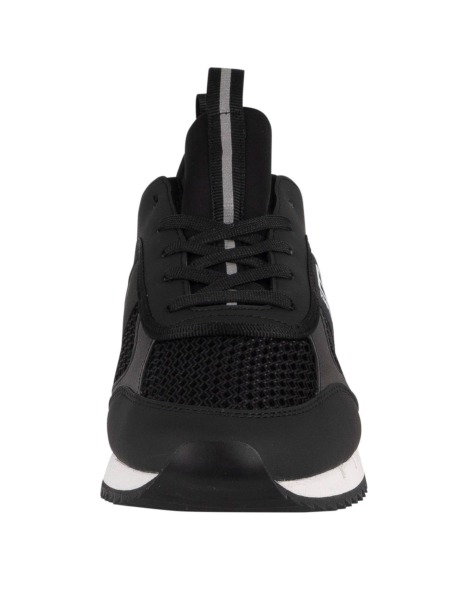 Black Woven Trainers B4655