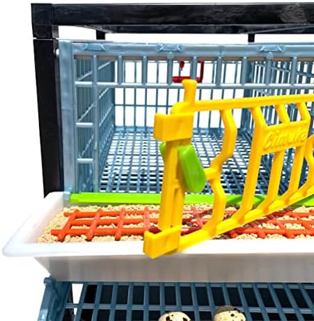 2 Layer ABS Plastic Quail Cage J976074