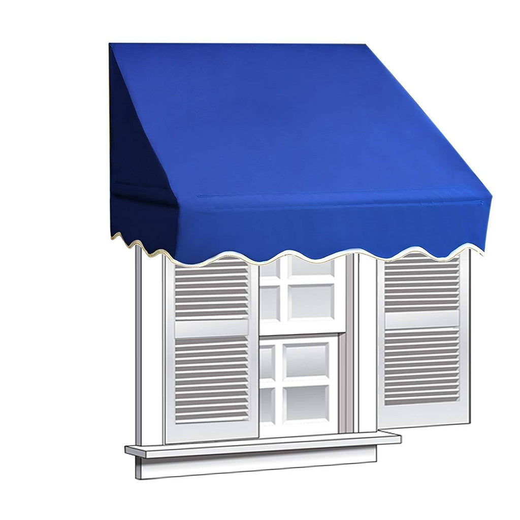 Blue 8 ft Window Door Awning Canopy G624