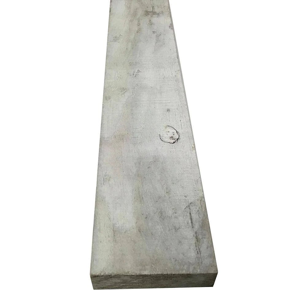1 in. x 4 in. x 6 ft. Barn Wood Pine Board White Wash (6 per Box) K93465