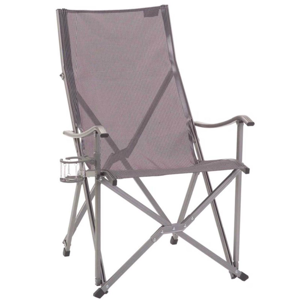 Gray Sling Chair with Drink Holder H569