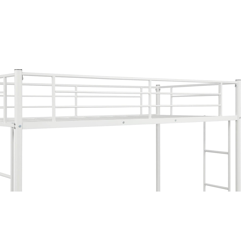 White Metal Twin Loft Bed E298562