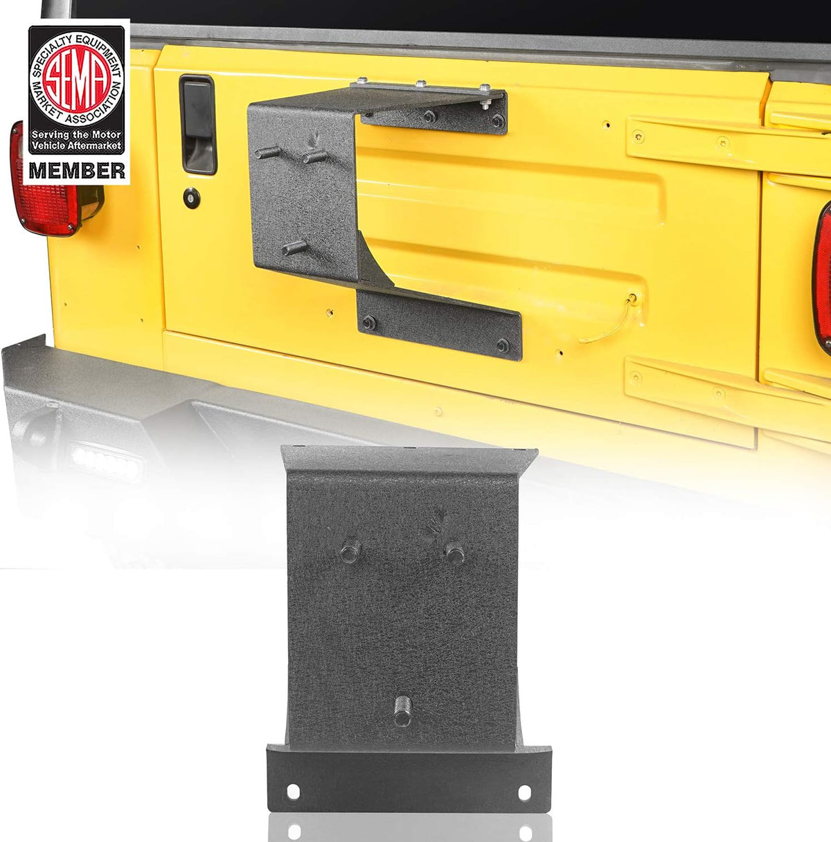 Texture Steel Tailgate Spare Tire Carrier Mount Pack of 2 B925