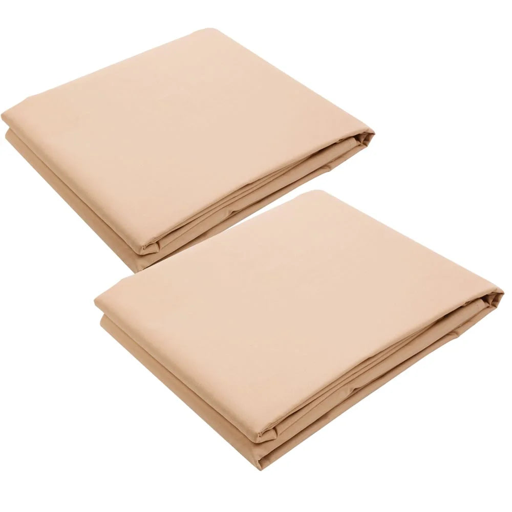 2 Pcs 15.5x4 Ft Canopy Cover Replacement with Valance Tan S682