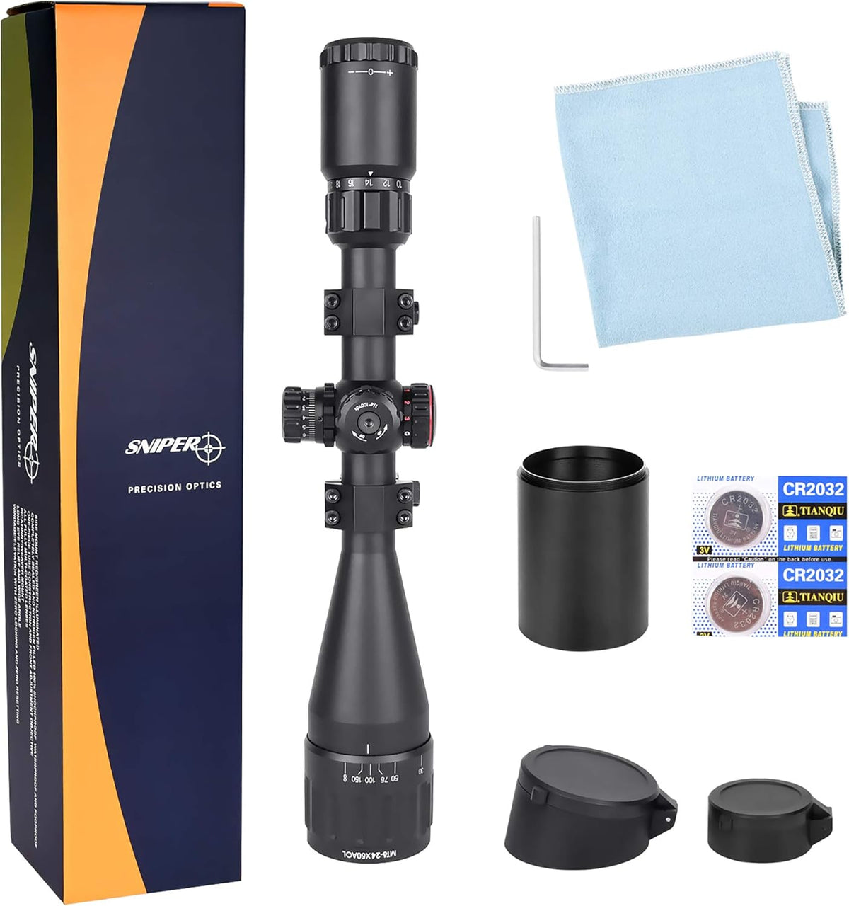6-24x50 Rifle Scope with Red/Green/Blue Illuminated Reticle V37923