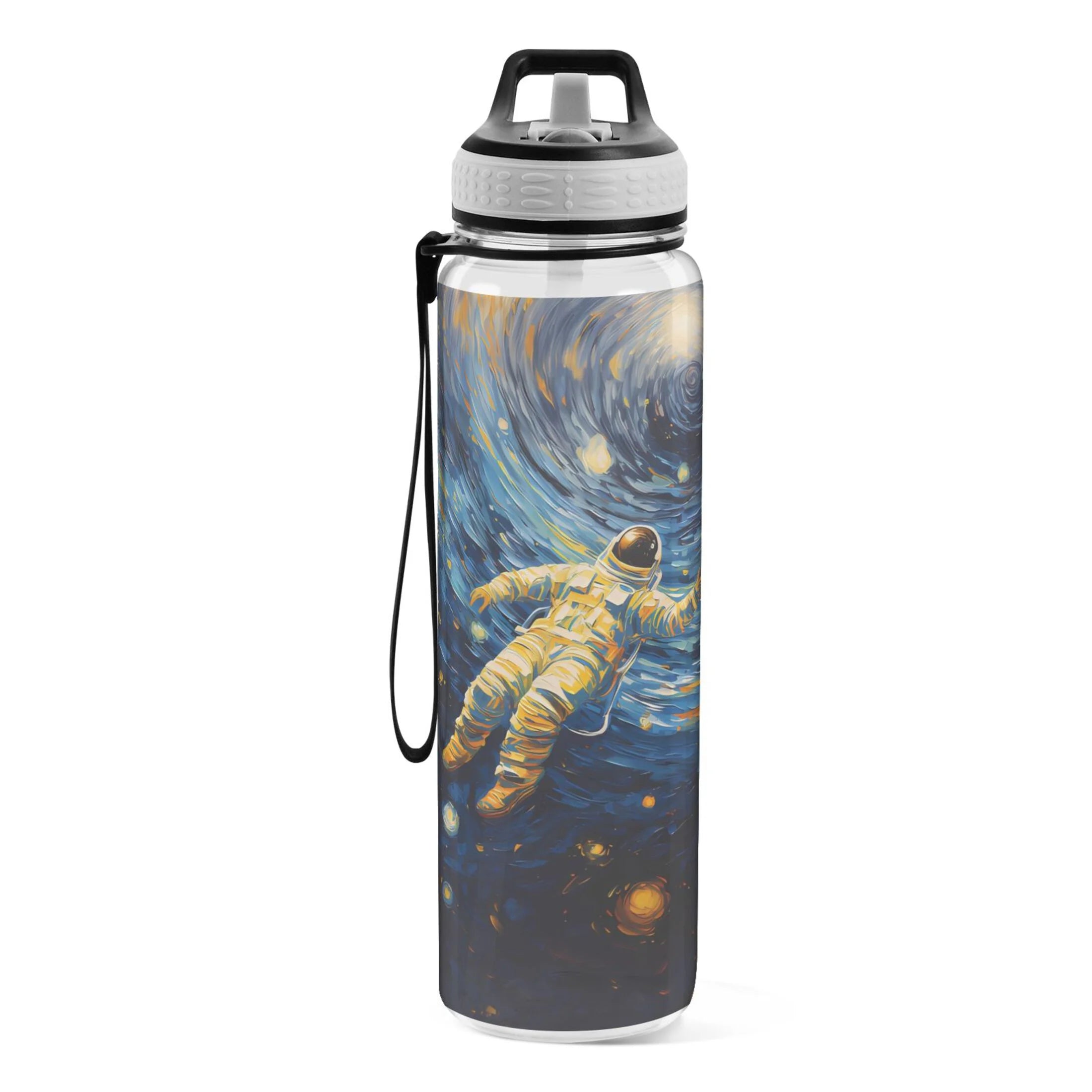32oz Tritan Leakproof Clear Sports Water Bottle with Straw L763120