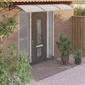 Black Polycarbonate Door Canopy N4677
