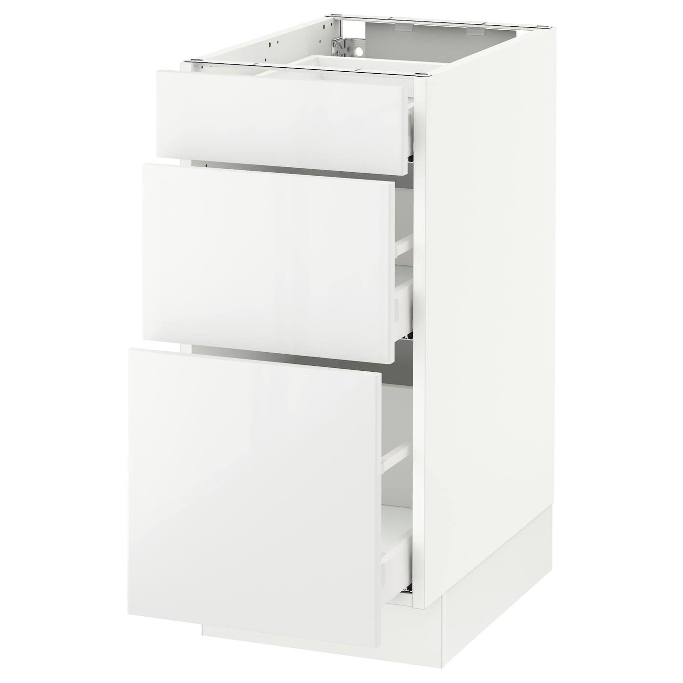White 3 Drawer Base Cabinet H468