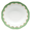 Fish Scale Jade Rim Soup Plate W801052