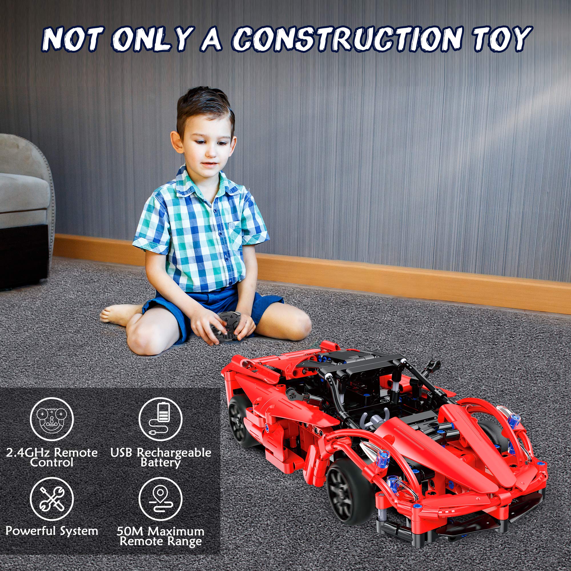 Remote Control Roadster Building Bricks Toy K57519