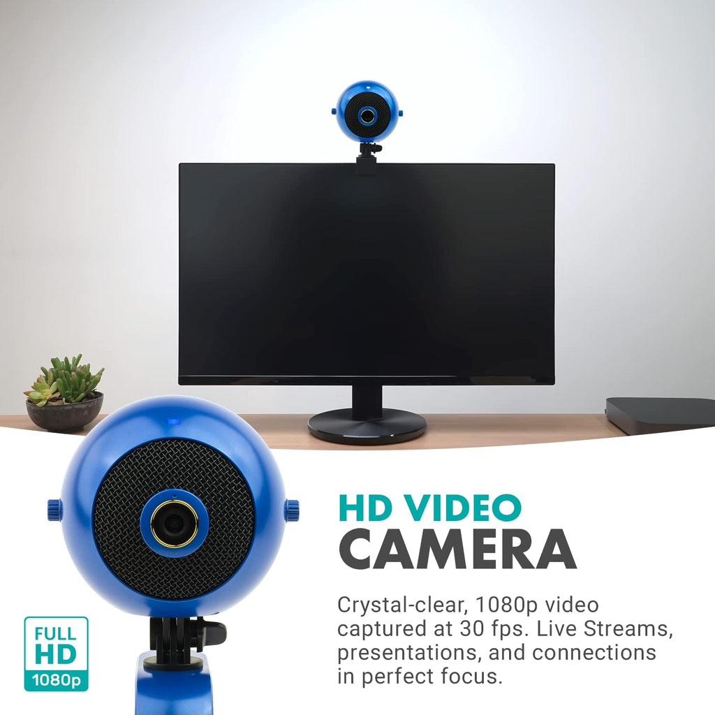 Webcam and Condenser Microphone in Royal Blue Q6741