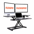 Black Sanding Desk Riser with Keyboard Tray M9711