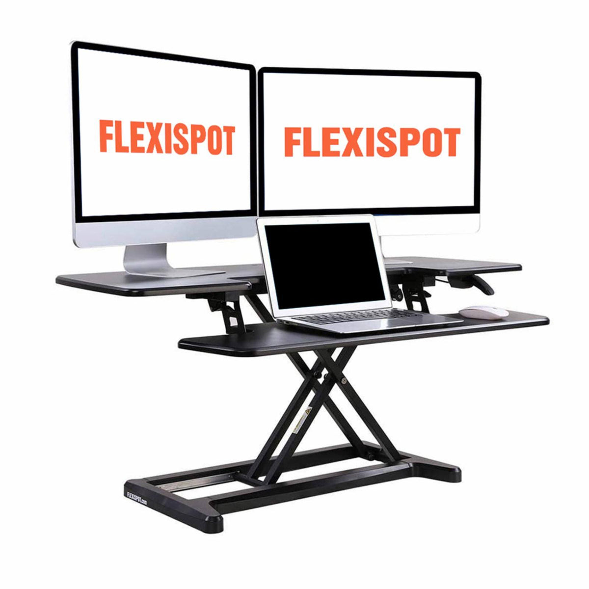 Black Sanding Desk Riser with Keyboard Tray M9711