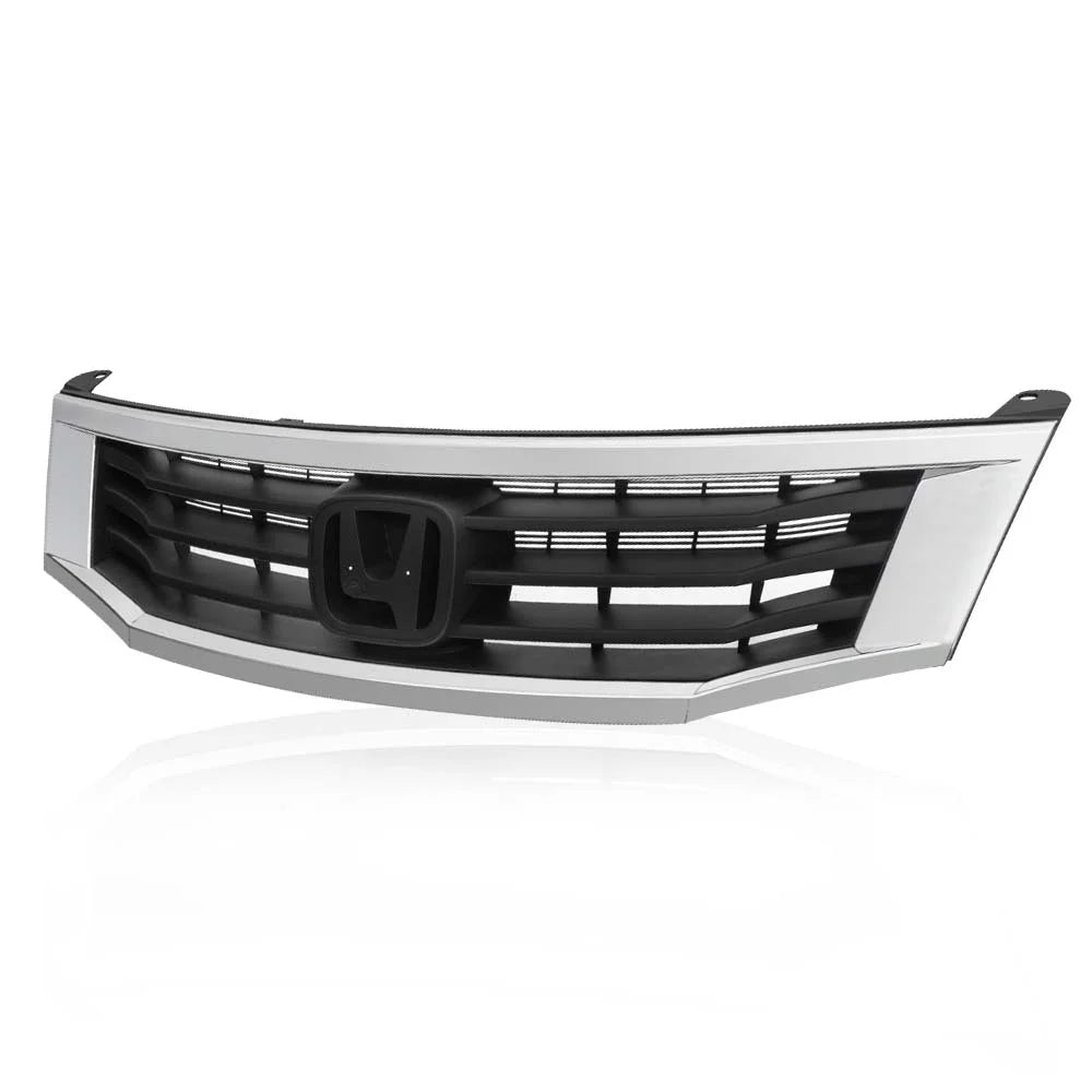 Chrome Front Bumper Hood Upper Grille Grill Trim for 2008-2010 Honda Accord Sedan 4-Door N825