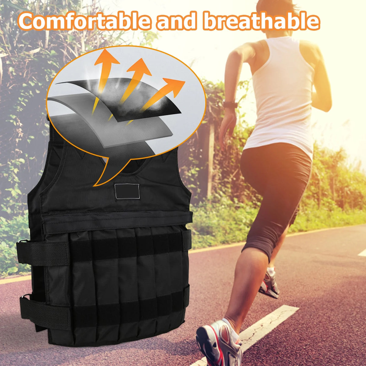 Adjustable Weighted Vest (Black) Q183792