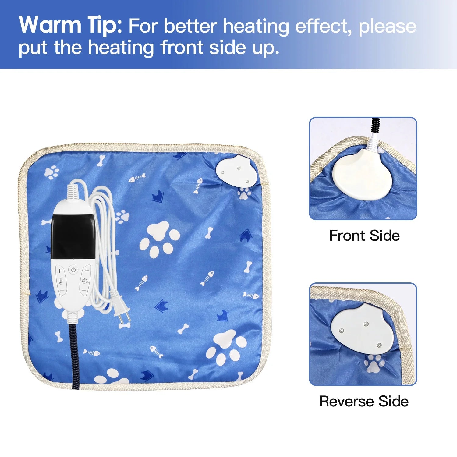 Heating Mat with Adjustable Temperature and Timer E833582