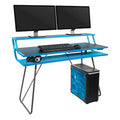 Black / Blue Gaming Desk Q379