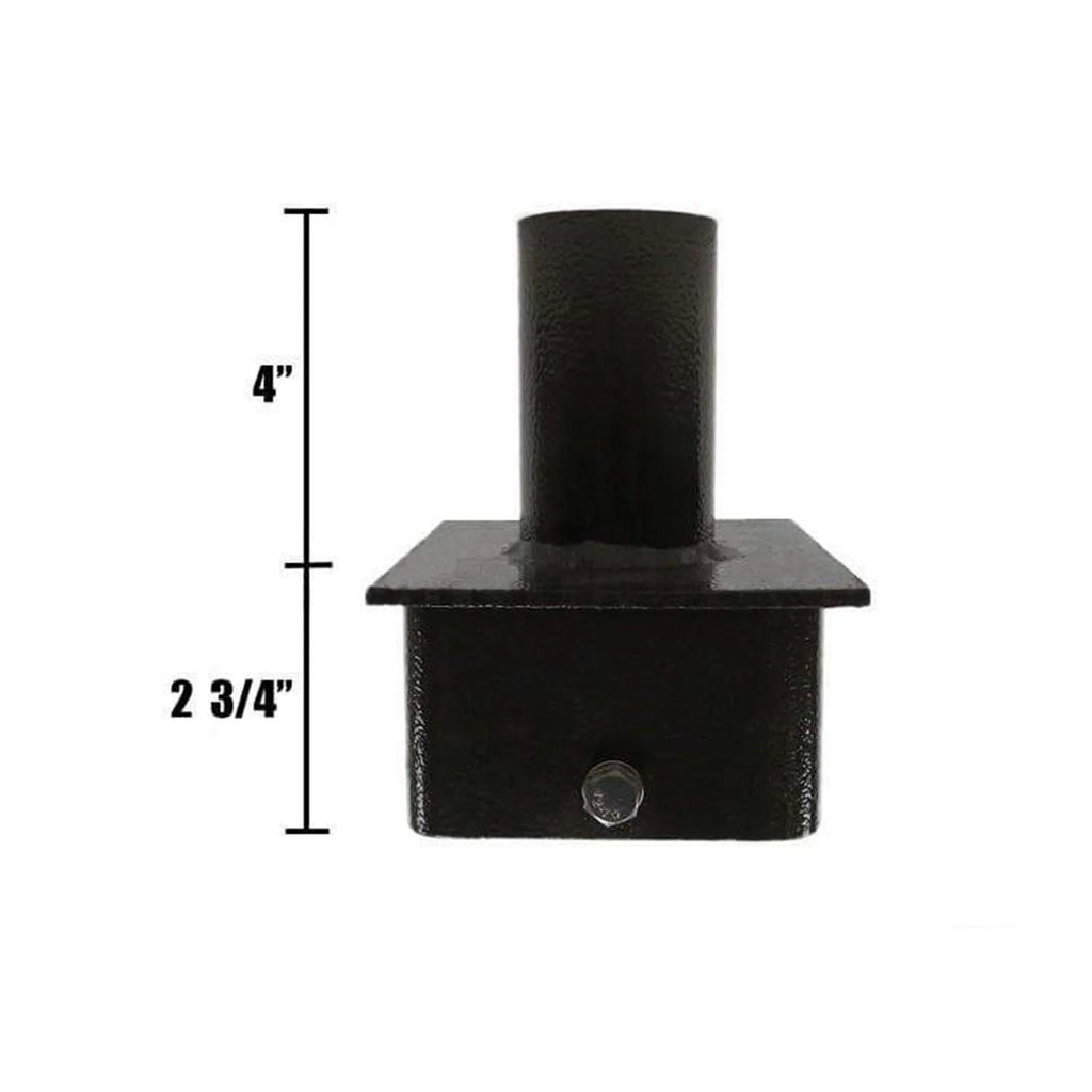 5inch Square Pole Light Top Single Tenon Adapter F257091