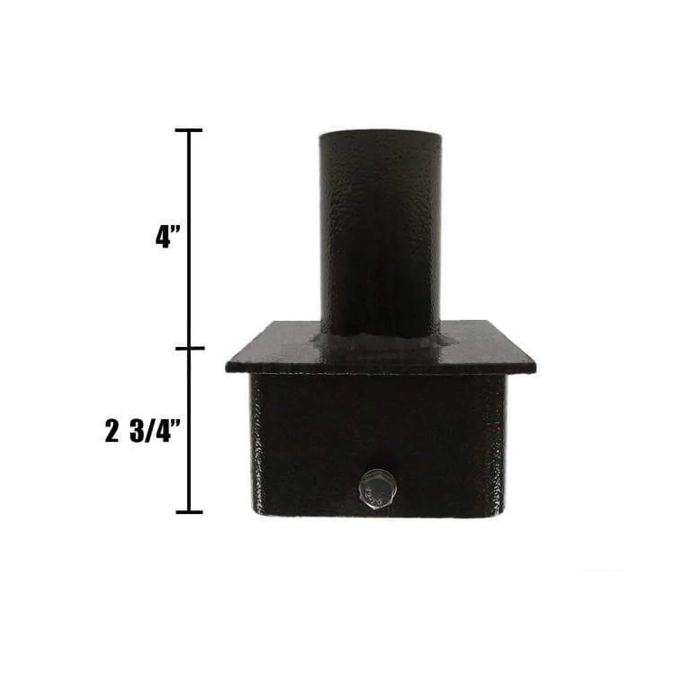 5inch Square Pole Light Top Single Tenon Adapter F257091