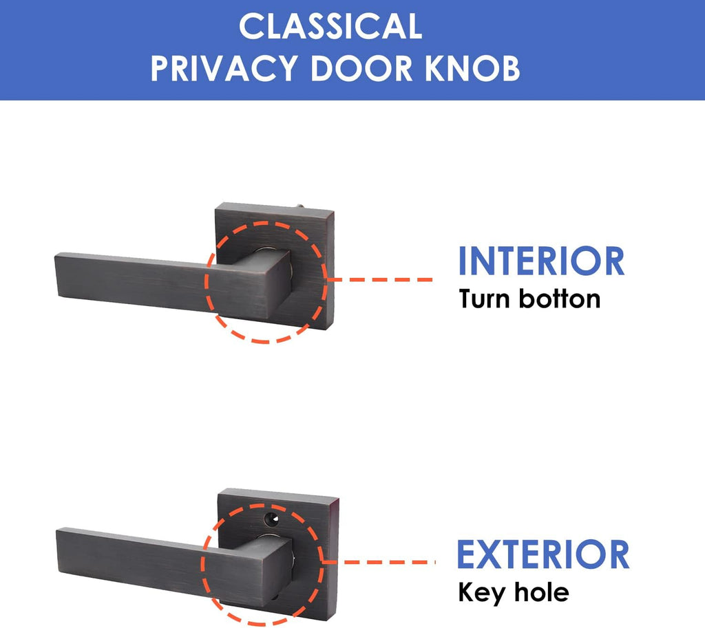 Brushed Bronze Zinc Alloy Door Lever Lock Q581617