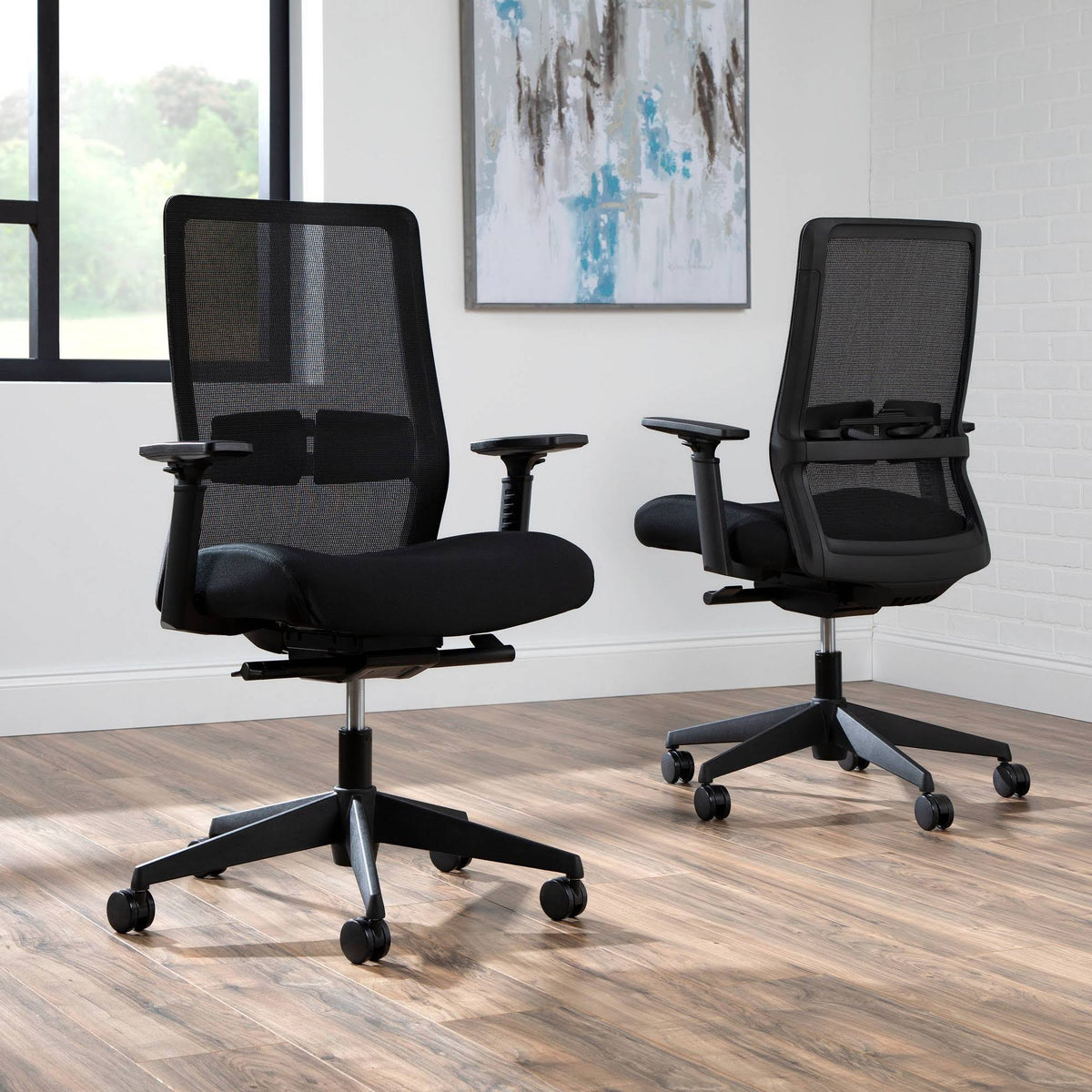Black Commercial-Grade Task Office Chair P735