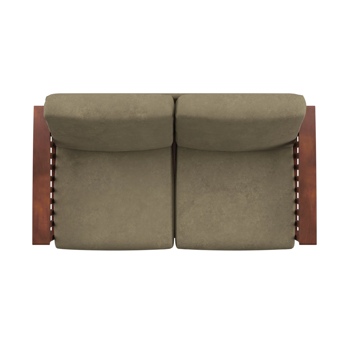 Olive Microfiber Loveseat Y64671