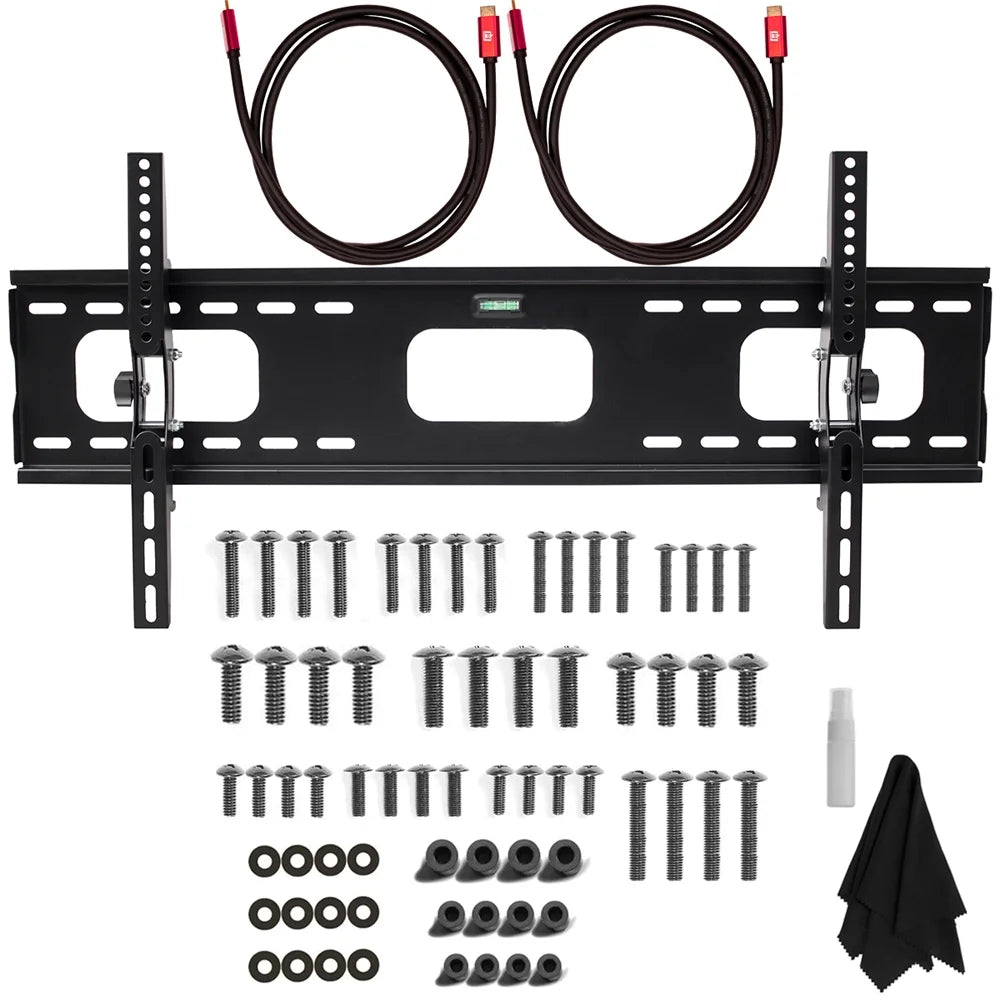 50 inch Crystal UHD 4K Smart TV Bundle with 60W 2.0 Channel Soundbar, TV Wall Mount Bracket and 6-Outlet Surge Adapter T7911