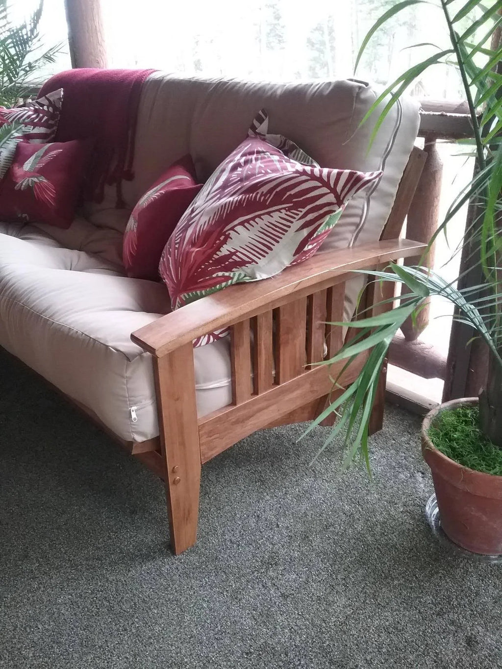 Full Size Wood Futon Frame K32175