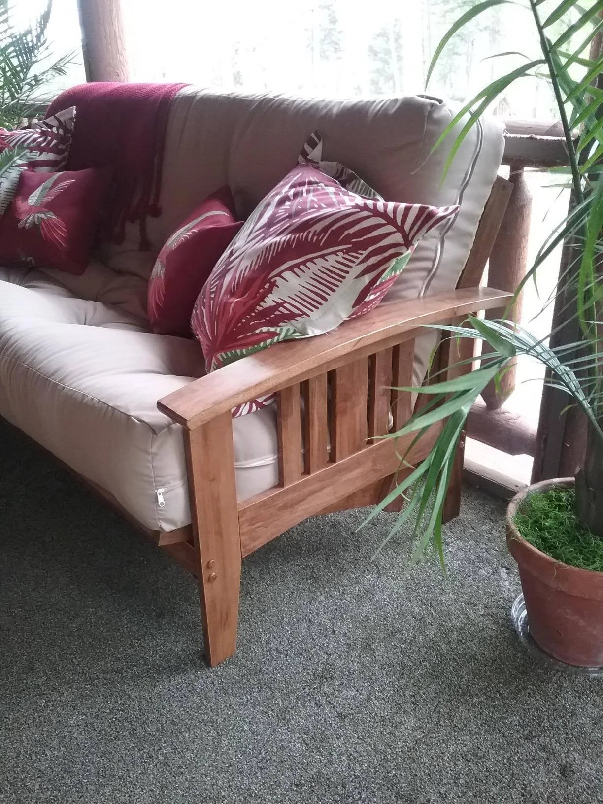 Full Size Wood Futon Frame K32175