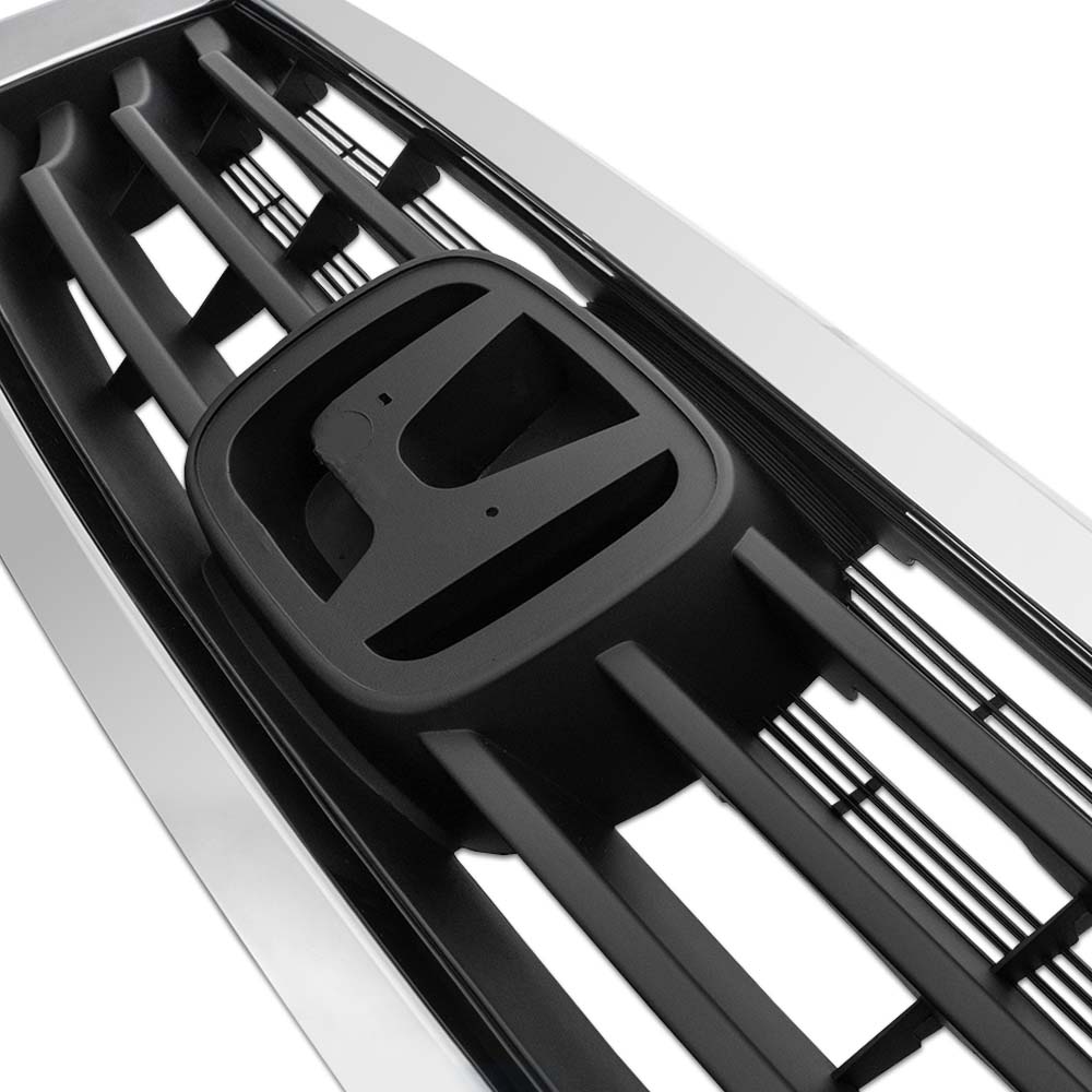 Chrome Front Bumper Hood Upper Grille Grill Trim for 2008-2010 Honda Accord Sedan 4-Door N825