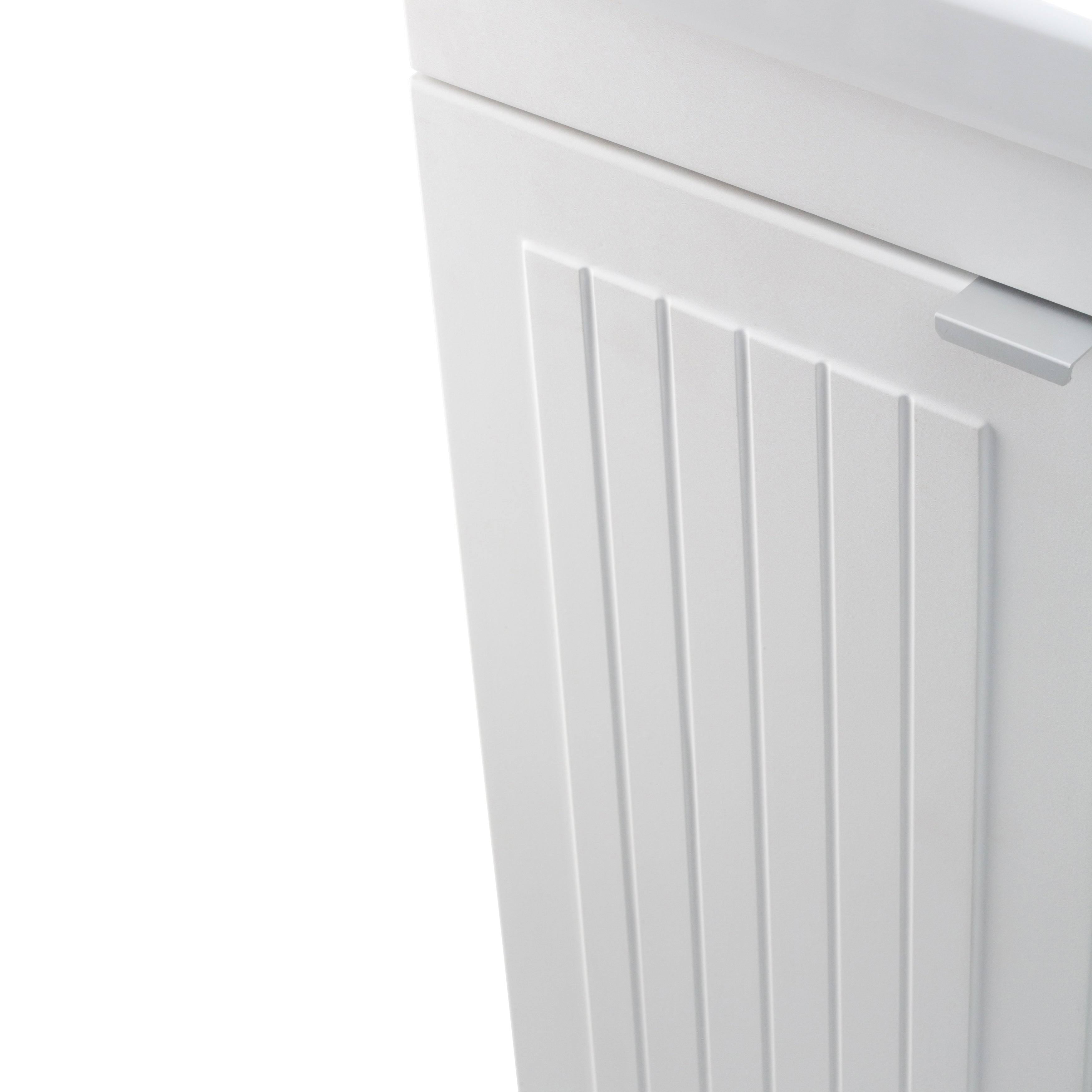 24 inch Laundry Cabinet with Faucet and ABS Sink (Pure White) M169150