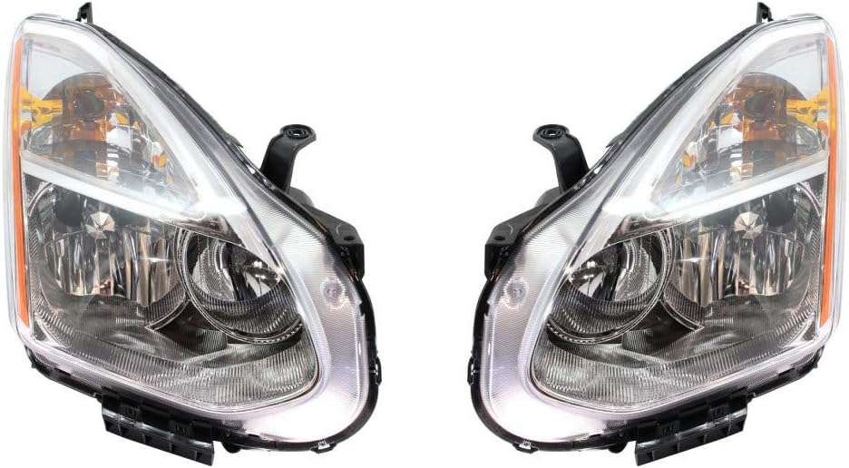 Headlight Assembly for Nissan Rogue 2009-2010 Driver and Passenger Side X5765