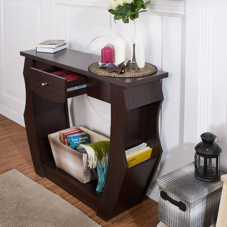 One-Drawer Cut-Out Console Table B84583