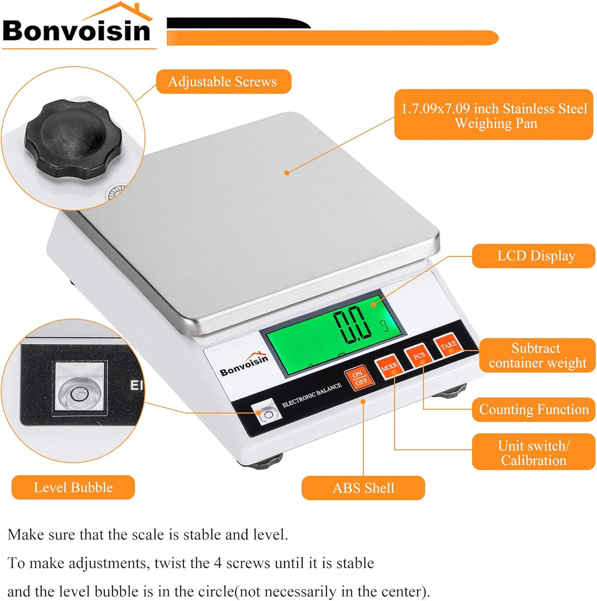 5000g x 0.1g Digital Lab Scale P44682