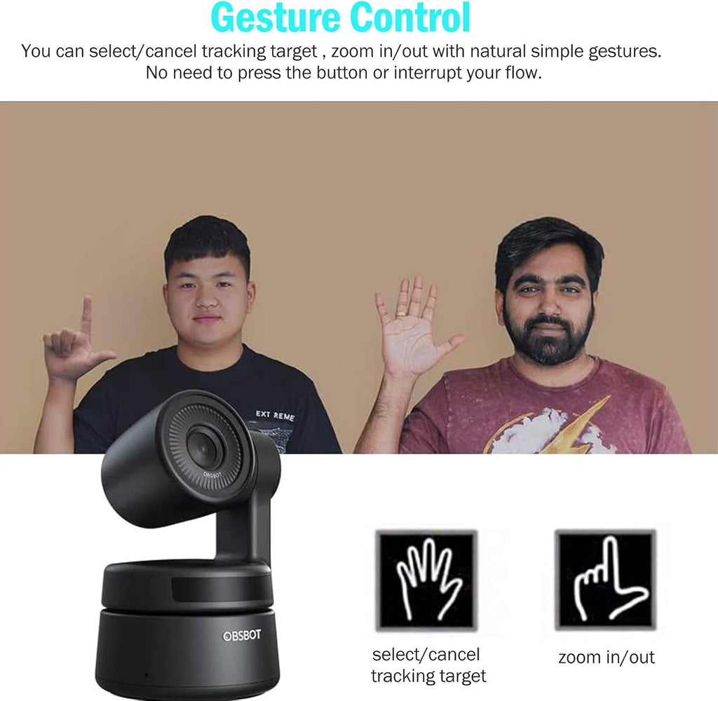 PTZ Webcam with AI Framing and Autofocus, Full HD 1080p Z46599