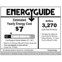 44 inch Matte White Flush Mount Ceiling Fan B8842